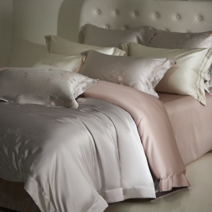 新款 克洛伊 重磅高精密天丝棉轻奢舒适床上四件套 LANRENMIAO