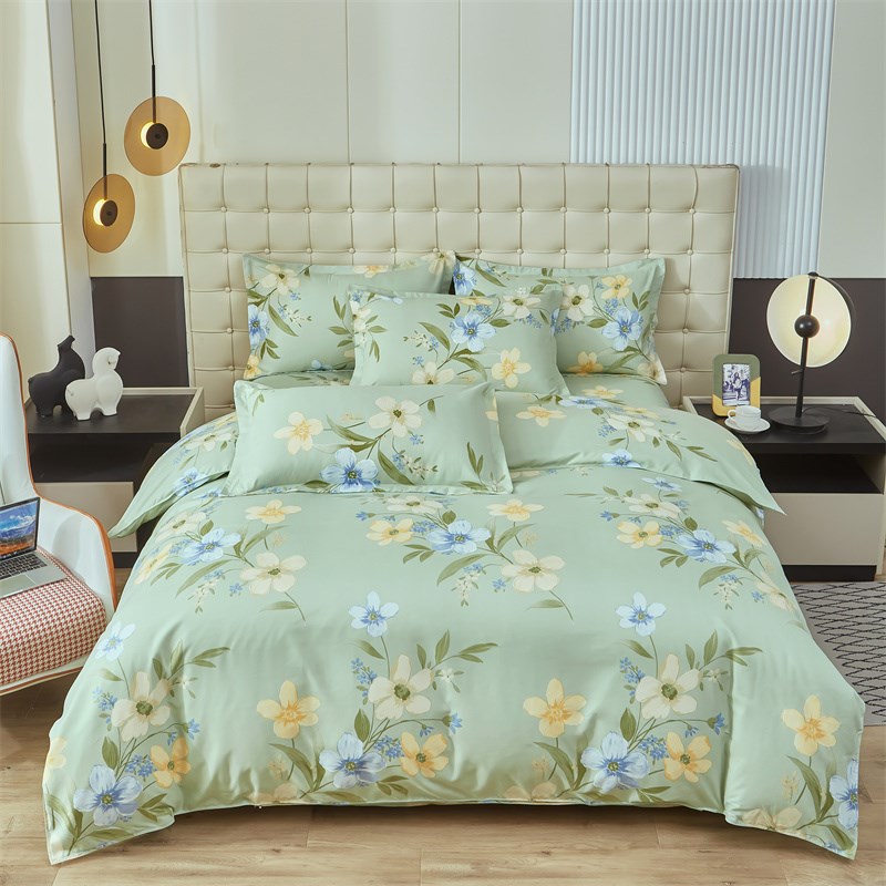 1米8x2米新款床上四件套全棉180x200x220被套一米八乘两米二