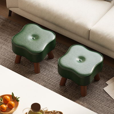 小凳子家用矮凳板凳客厅沙发实木椅子门口换鞋凳轻奢高级感儿童凳