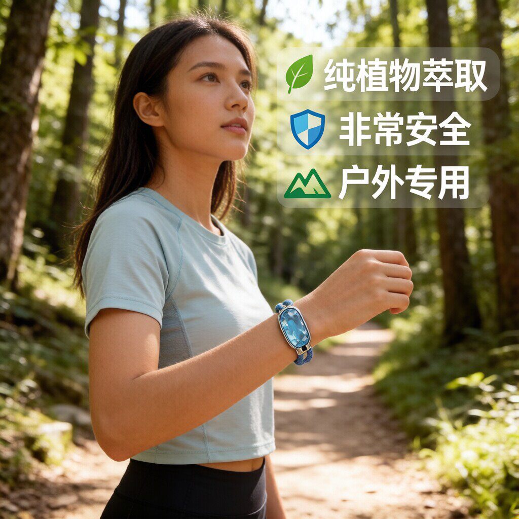 女生户外防叮咬手环成人精油手环