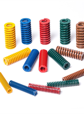 模具弹簧J-SWY42-45长等替代YSWY淡绿色超大压缩量扁弹簧矩形弹簧