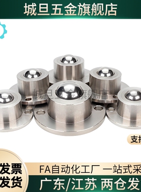 钢珠滚轮BCHF/27/30/39/48 牛眼滚轮万向球QDA21-D27-D30-D39-D48