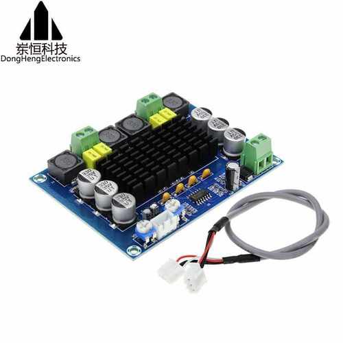 XH-M543 大功率数字功放板TPA3116D2音频放大模块D类双声道2*120W