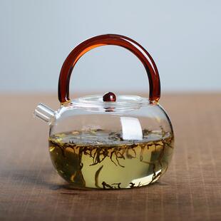 耐热烧水茶壶煮茶壶耐高温玻璃提梁壶电陶炉煮水茶壶明火玻璃水壶