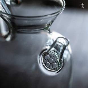 精选日式耐热玻璃茶壶小号绿茶小枣执壶带滤网可加热公道杯家用泡