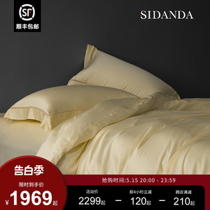 SIDANDA120支兰精天丝四件套春夏凉感丝滑床单床笠纯色简约镂空