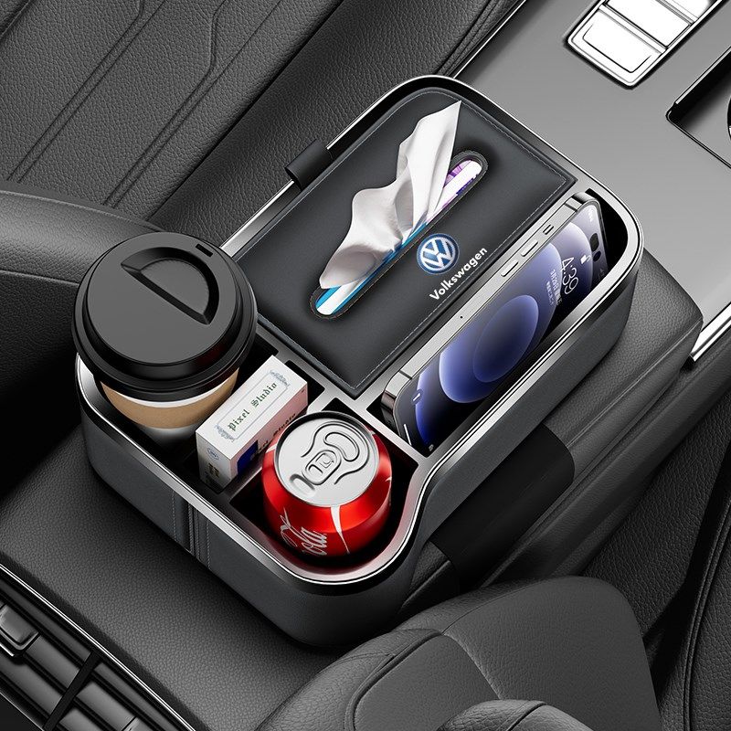 精选大众扶手箱纸巾盒朗逸途观探歌汽车载扶手箱收纳盒多功能储物