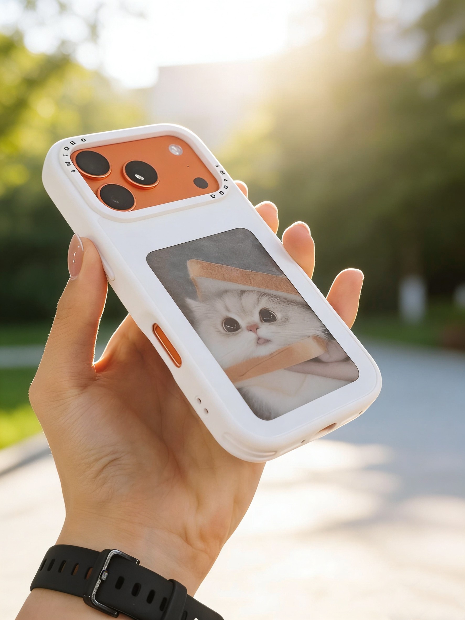 【有趣的彩色墨水屏】映壳投屏手机壳可磁吸 nfc适用苹果17pr