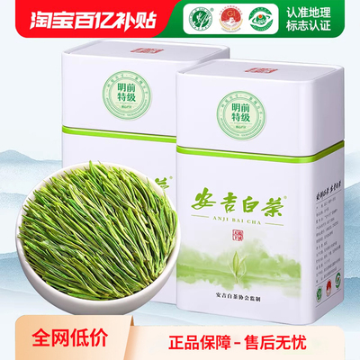安吉白茶特级一钻茶叶新茶抢鲜尝