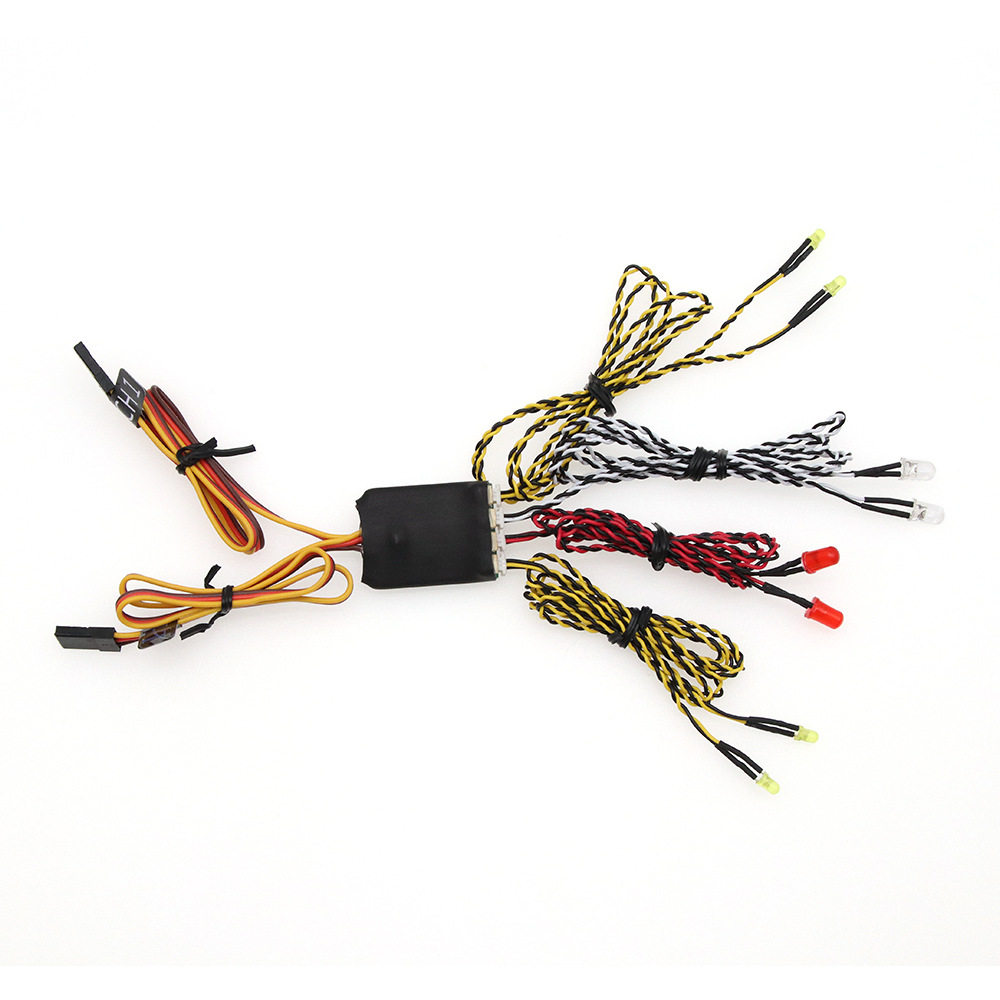 LJF联动8灯 平跑灯组 转向灯 刹车灯rc 智能模型联动灯车模