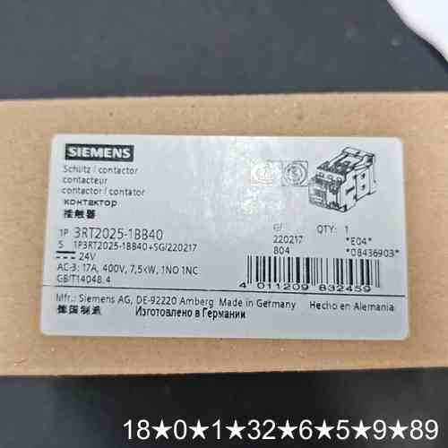 3RT2025-1BB40 接触器 288