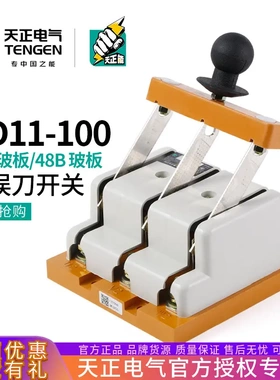 天正HD11-100/3848B开启防误式隔离闸刀开关3P三相四线4P100A