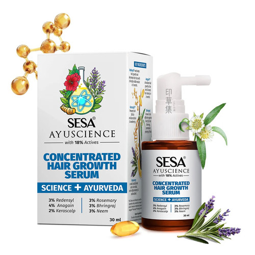 印度Sesa  Concentrated Hair Growth Serum  18%植物萃取