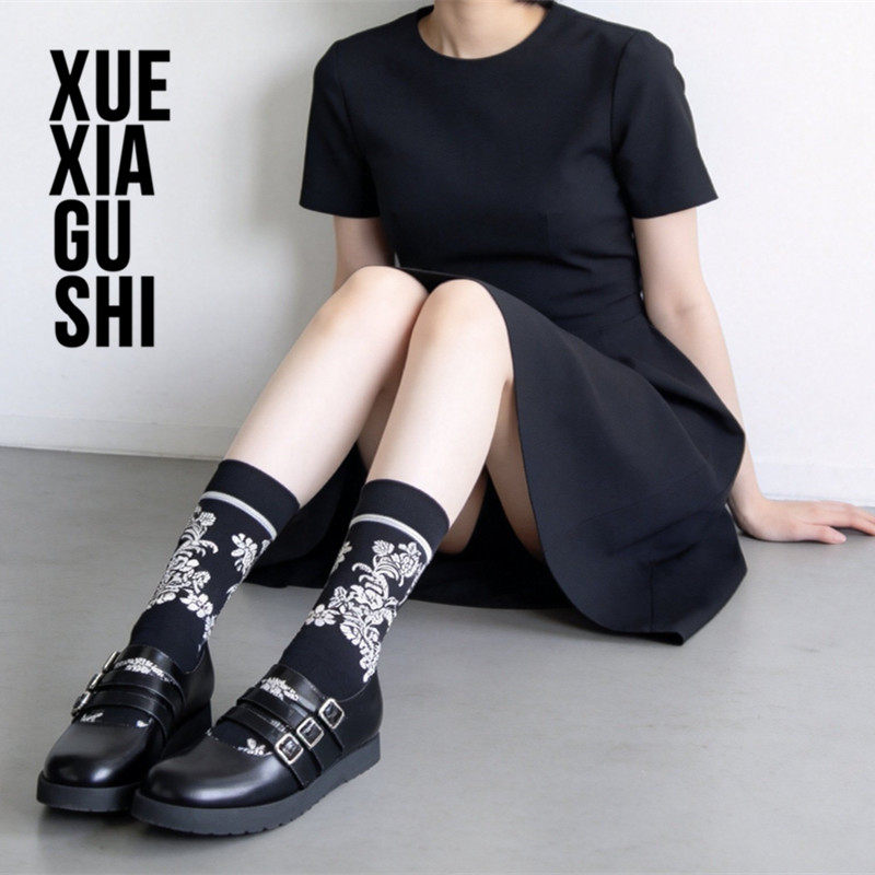 【高级感优雅女潮袜】
