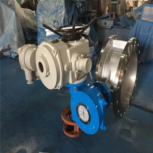 排气进水蝶阀 电动三偏心金属硬密封法兰蝶阀 D943H 25R