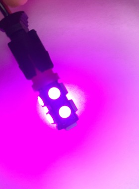 T10 5050 9灯粉紫色汽车LED示宽灯摩托车小插泡W5W车内阅读灯