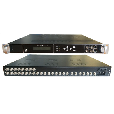 16路DVBS S2转RF DVBTDVB-S/S2同轴转RF转ASI输出 广播电视系统