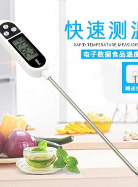 TP300食品探针式电子温度计 笔式烧烤BBQ室温水温油温空调气测温