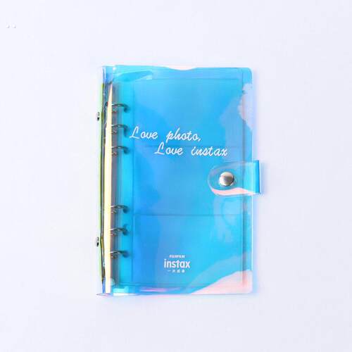 追星明星卡片收藏相册写真照片镭射活页相册3格蘑菇孔活页卡册