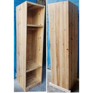 中式 实木小衣柜单门儿童现代衣橱收纳柜小户型卧室储物柜M074