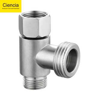 科德林 304不锈钢美洲专用3/8三通接头一进二出三通角阀分水器