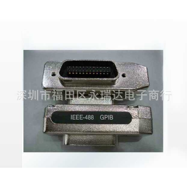 GPIB接线插头 IEEE488散件头 CN24PIN头刺破式+外壳 IE488转换头