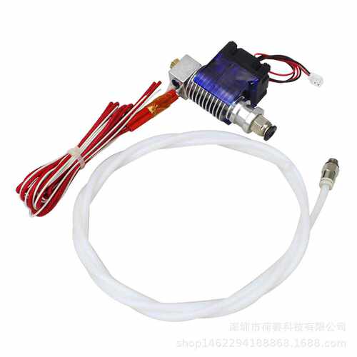 荷赛3D打印机配件 E3D-V6挤出头 J-Head喷头喷嘴+风扇+特氟龙管