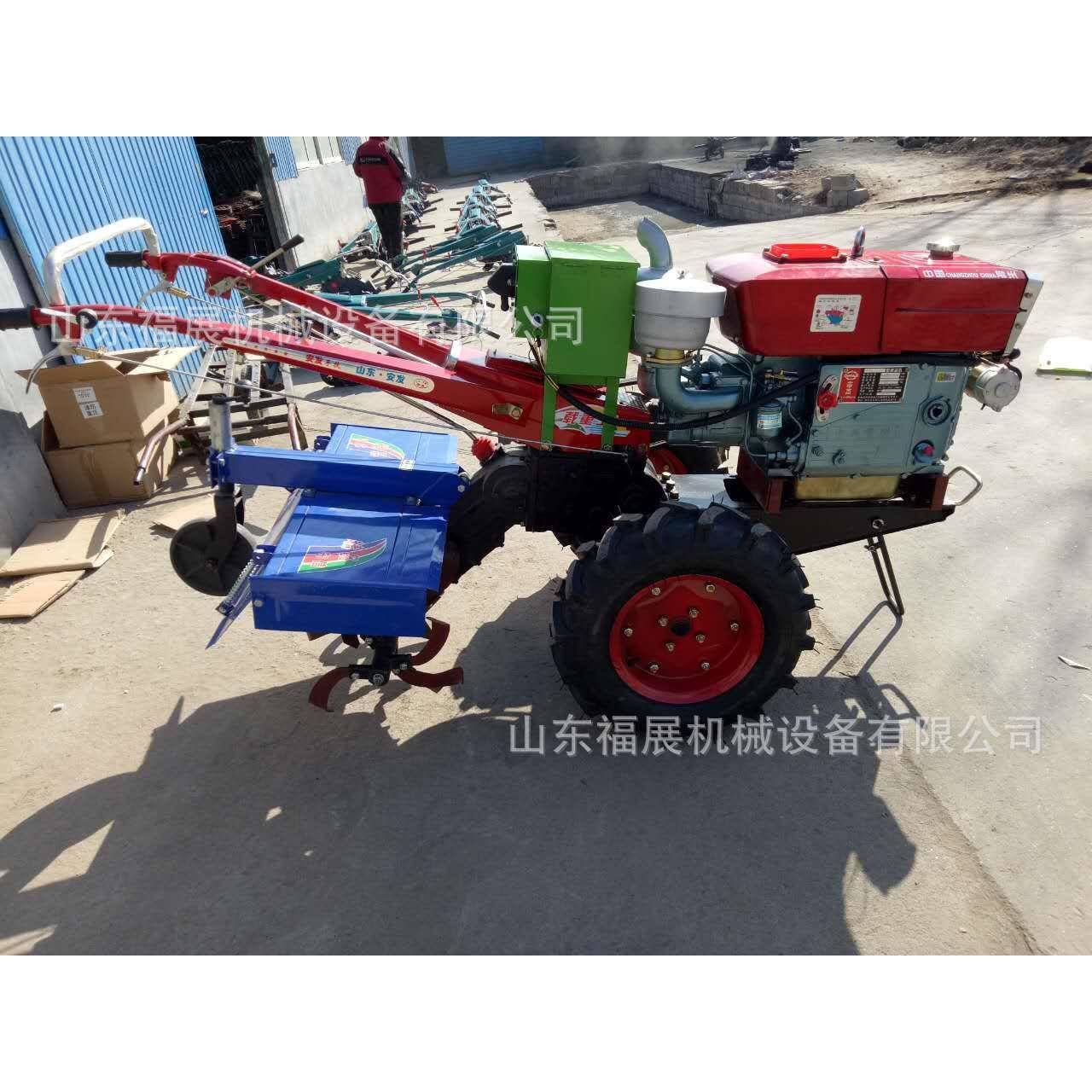 多功能手扶拖拉机松土机 果园旋耕机 18马力小型家用手扶拖拉机