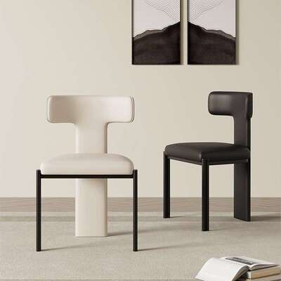 意式餐椅家用餐桌椅子设计师baxter椅子酒店接待洽谈椅轻奢梳妆椅