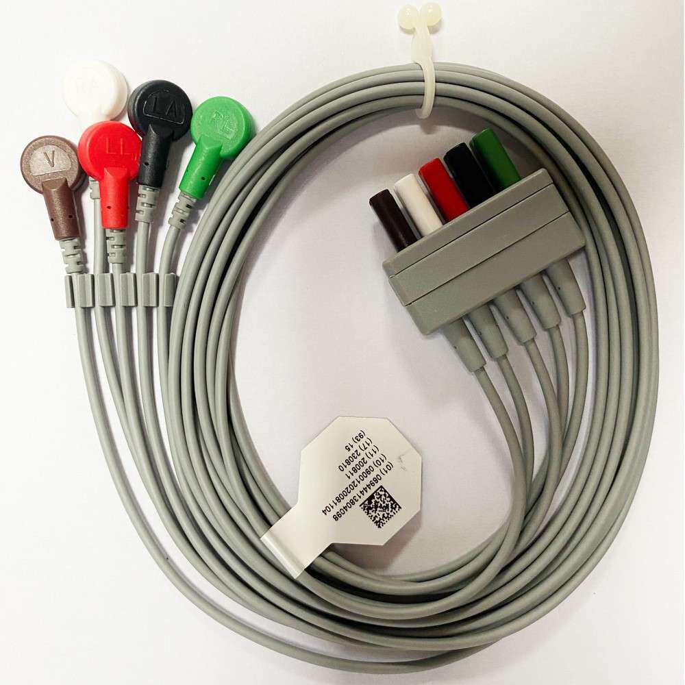 理邦EDAN原装心电监护仪V5 6 8 12针分体心电导联线5导联抗除颤