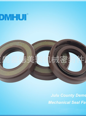 DMHUI液压泵油封氟胶密封圈高压骨架油封机械密封件19*30*6