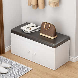 换鞋凳式鞋柜家用门口软包坐垫进门可坐穿鞋凳一体入户衣帽间凳子