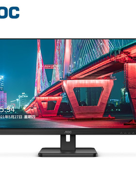 AOC 24E2HM 24英寸 电脑显示器 全高清VA屏 低蓝光 不闪窄边框