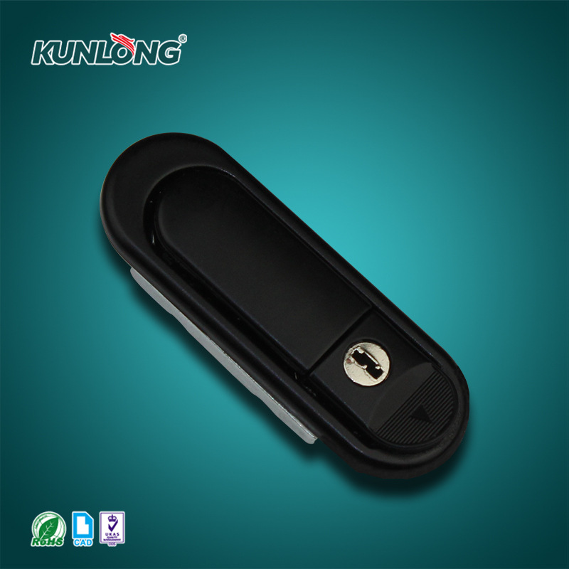 网络服务器机箱机柜锁尚坤SK1-037BK平面锁控制箱锁锌合金面板锁