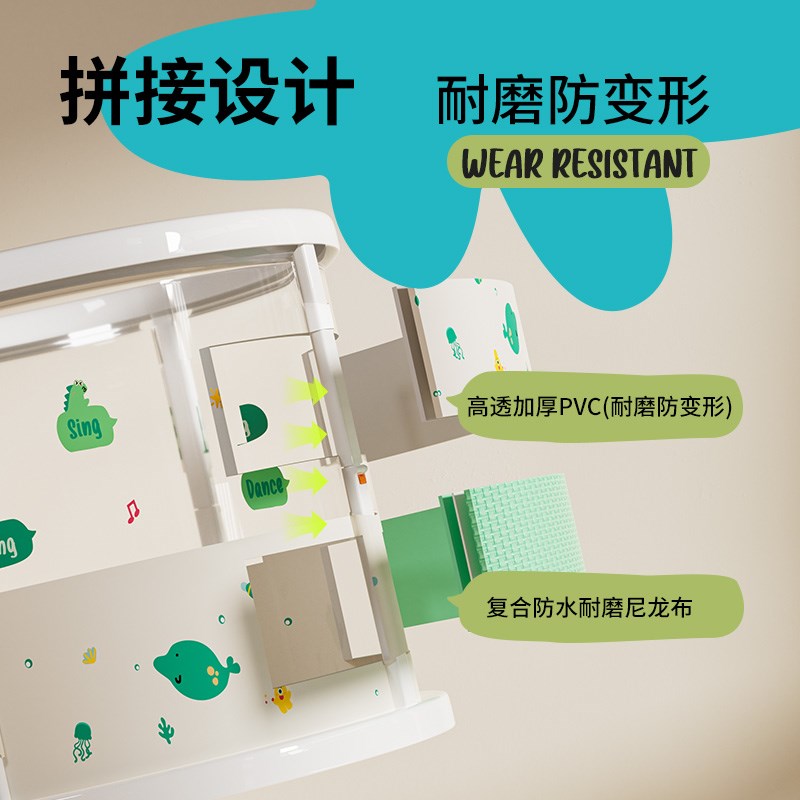 Voutdoing婴儿q游泳桶新生儿童泡澡桶家用可折叠游泳宝宝洗澡浴桶