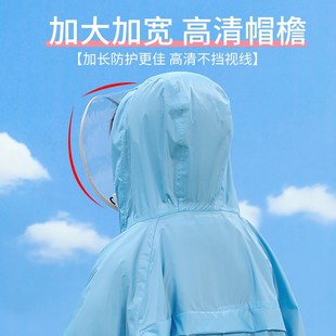儿童雨衣男童女童中p小学生上学防暴雨便捷书包位单人全身雨披