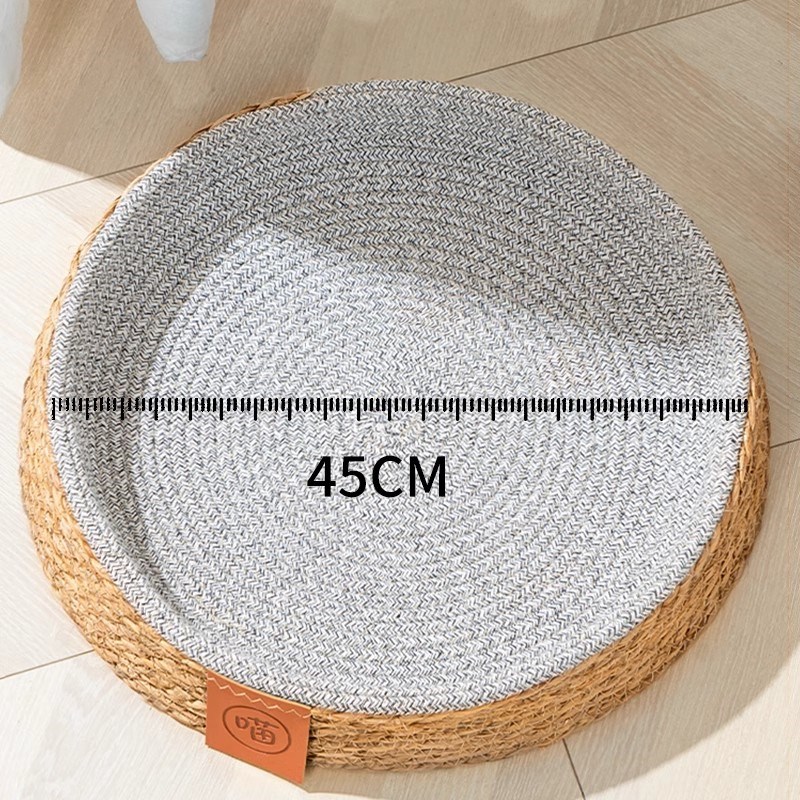 宠物窝猫窝四季通用藤编睡窝夏季B舒适透气耐磨耐抓猫咪睡觉狗窝