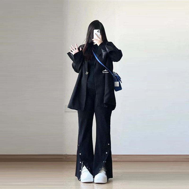 300斤大尺码女装牛仔p裤女胖mm美式复古黑色微喇直筒松紧阔腿长裤,女装/女士精品,大码裤装,淘宝优惠券,粉丝福利购,淘宝优惠卷