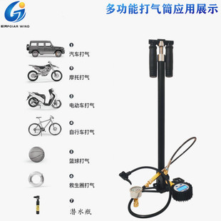 新型四级超高压打气筒30mspa不锈钢双叠耐用省力40mpa气瓶轮胎专