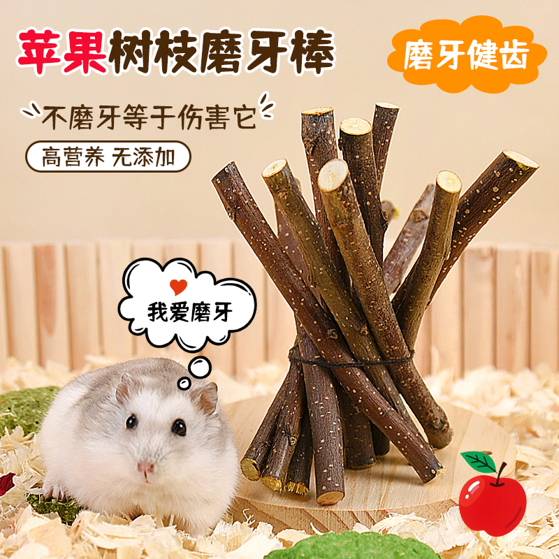 倉鼠磨牙零食蘋果樹枝