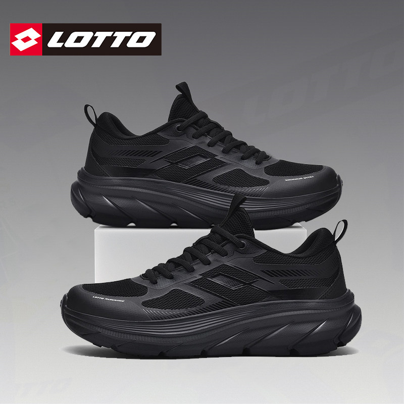 LOTTO乐途男网面透气运动鞋厚底防滑休闲鞋2026年春秋新款户外鞋