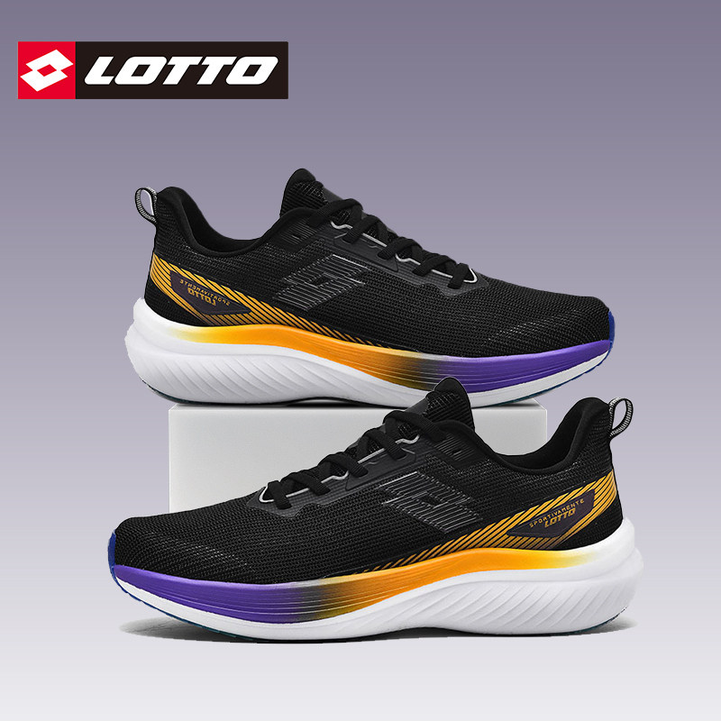 LOTTO乐途男碳板跑步鞋轻便网面运动鞋2025秋季新款竞速软底跑鞋