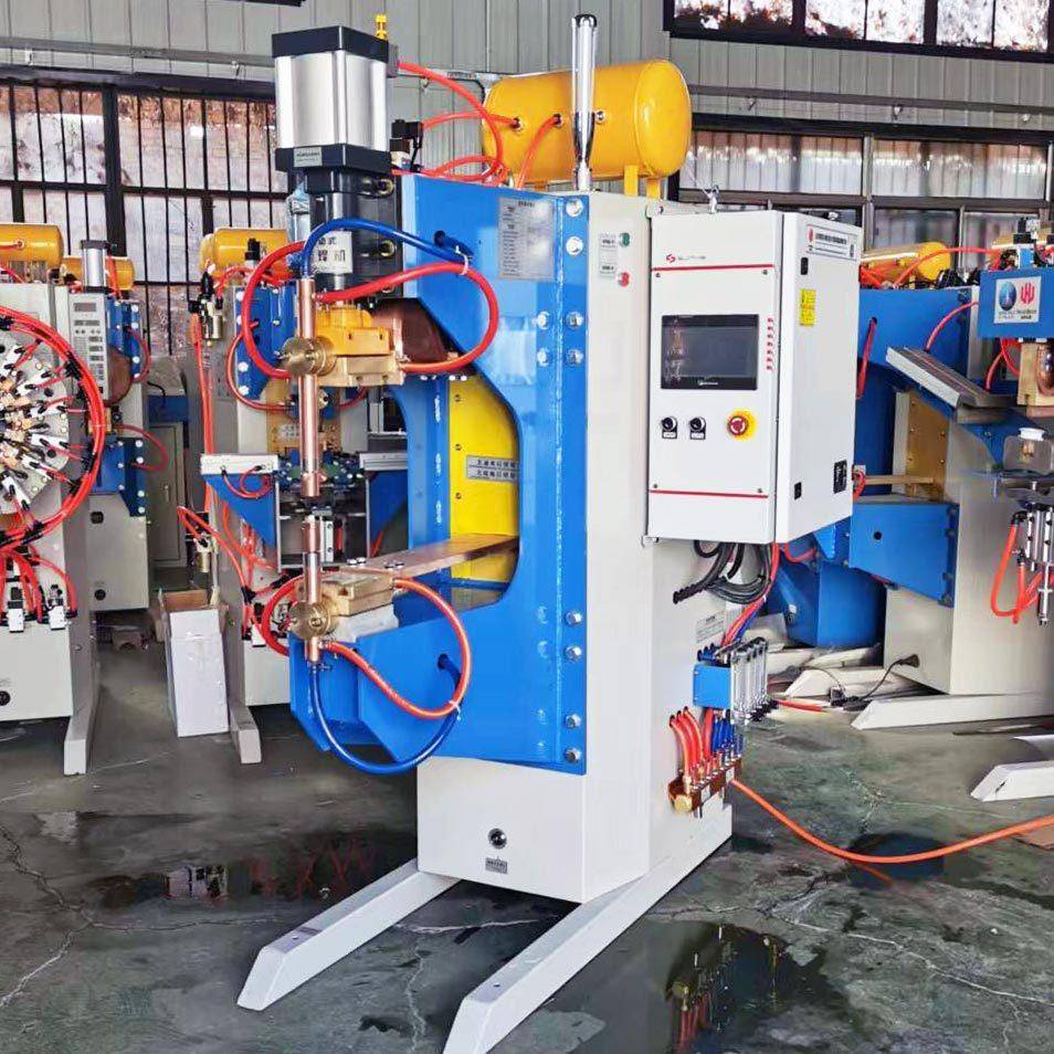 中频逆变螺母凸焊机变频直流气动点焊机螺母输送机M8螺母焊接机