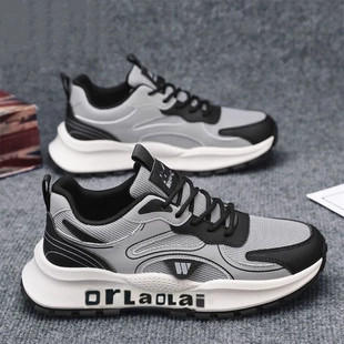 2025新款秋季运动鞋透气防臭鞋子男士软底休闲潮鞋潮流百搭跑步鞋