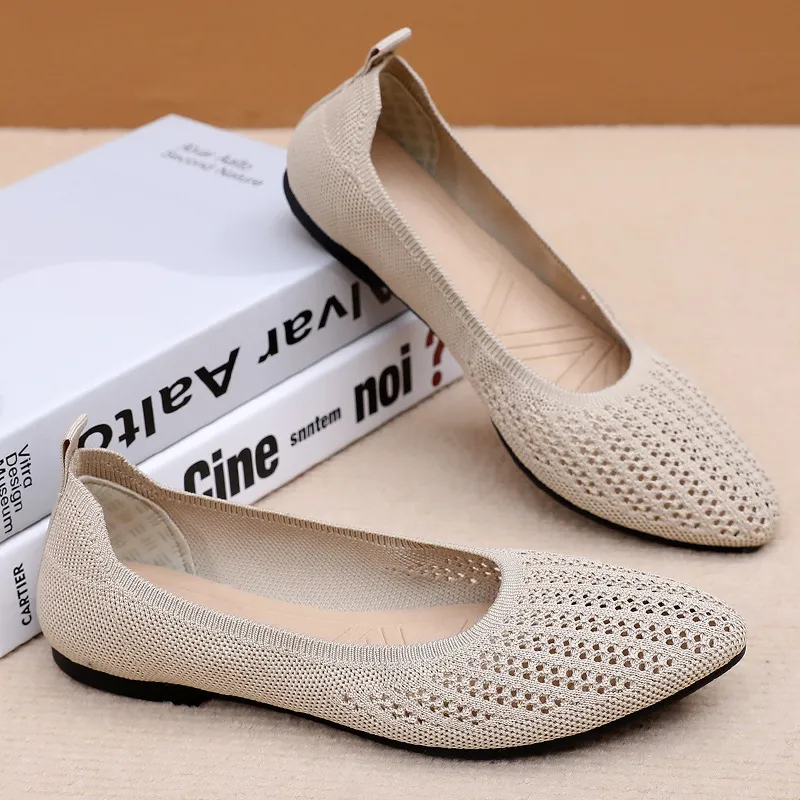鞋子女休闲鞋时尚百搭豆豆鞋透气不闷脚飞织鞋软底舒适一脚蹬女鞋,女鞋,时尚芭蕾鞋,淘宝优惠券,粉丝福利购,淘宝优惠卷