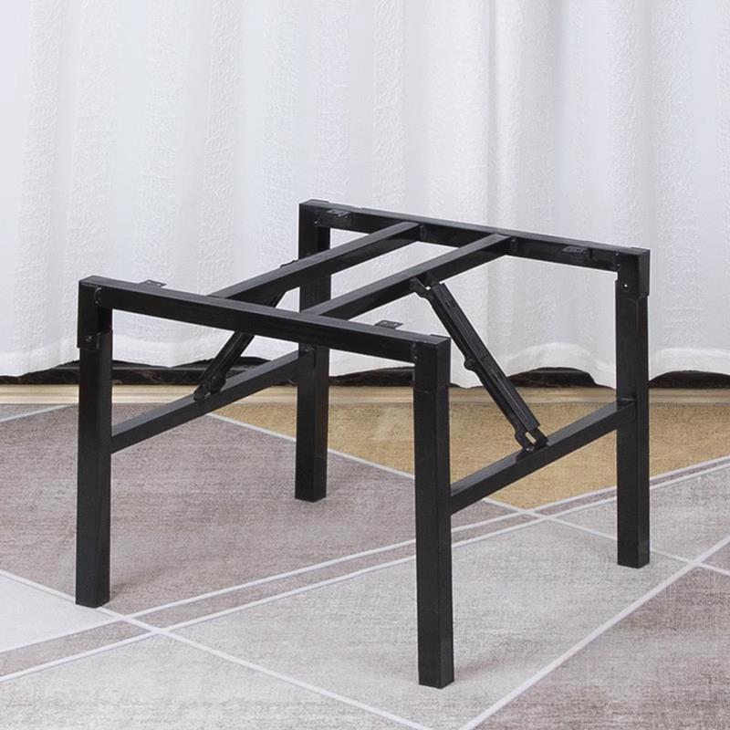折叠桌架 正方形桌腿 小架子矮桌腿 折叠桌腿 支架 铁桌子腿 金属