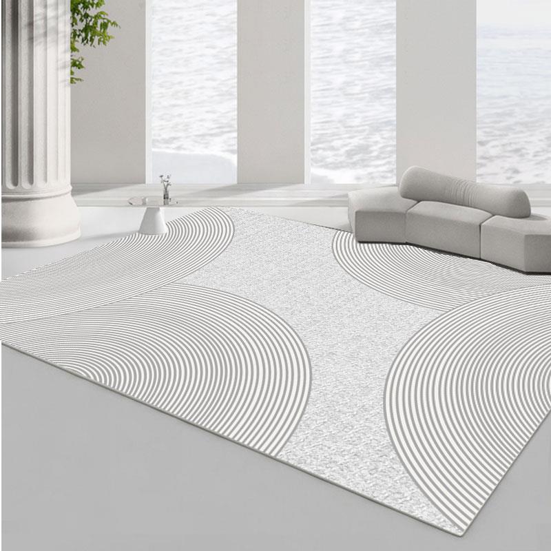 轻奢客厅地毯卧室沙发茶几床边毯大面积入户门垫现代简约地垫满铺