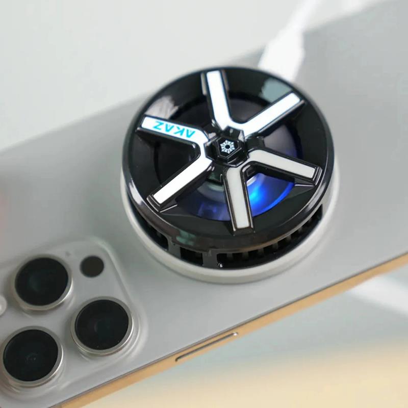 AKAZ定制半导体涡轮手机散热器 MagSafe磁吸散热模块快速制冷送贴