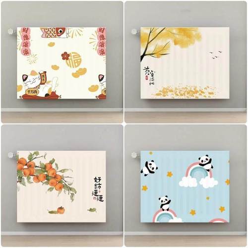 暖气片套防尘罩新款全包老式取暖器装饰弹力美家防尘套家用简约