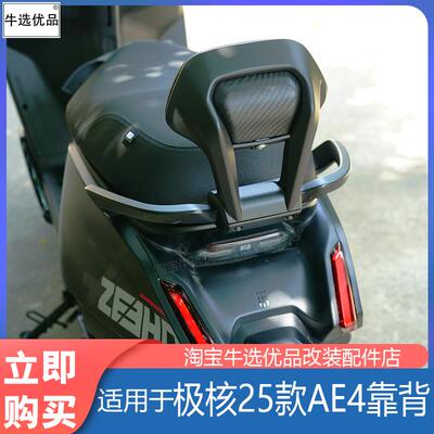 适极核电动车AE4se/pro/MAX铝合金扶手靠背后座靠垫AE5i改装配件